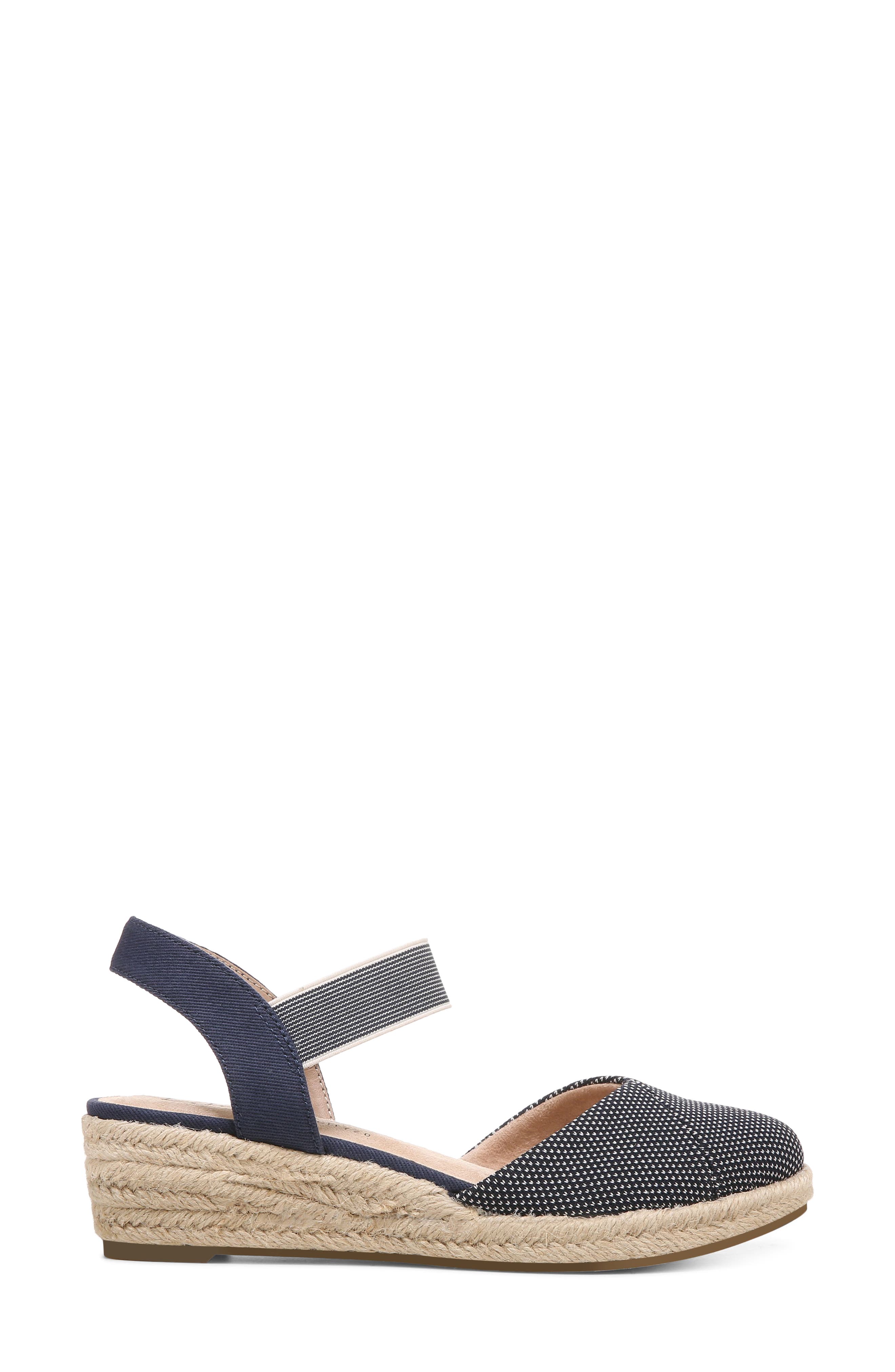 Kimmie Ankle Strap Espadrille Sandal, Alternate, color, NAVY