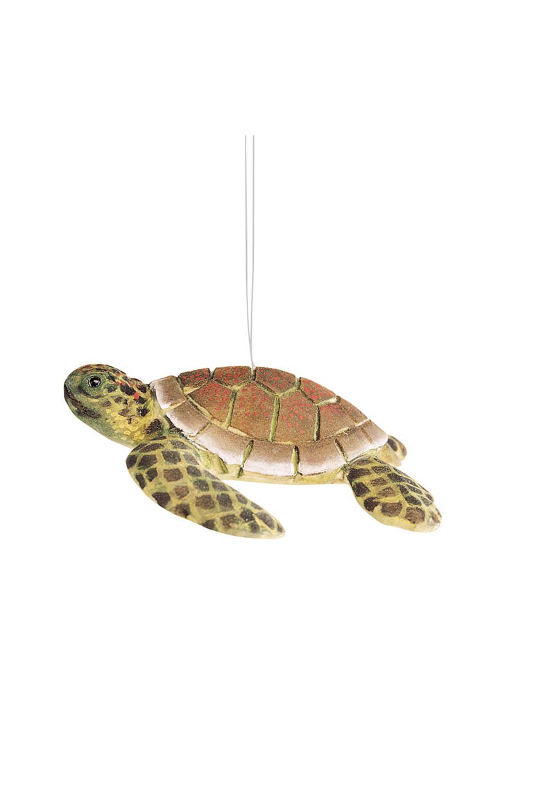 Sea Turtle Ornament, Main, color, Green