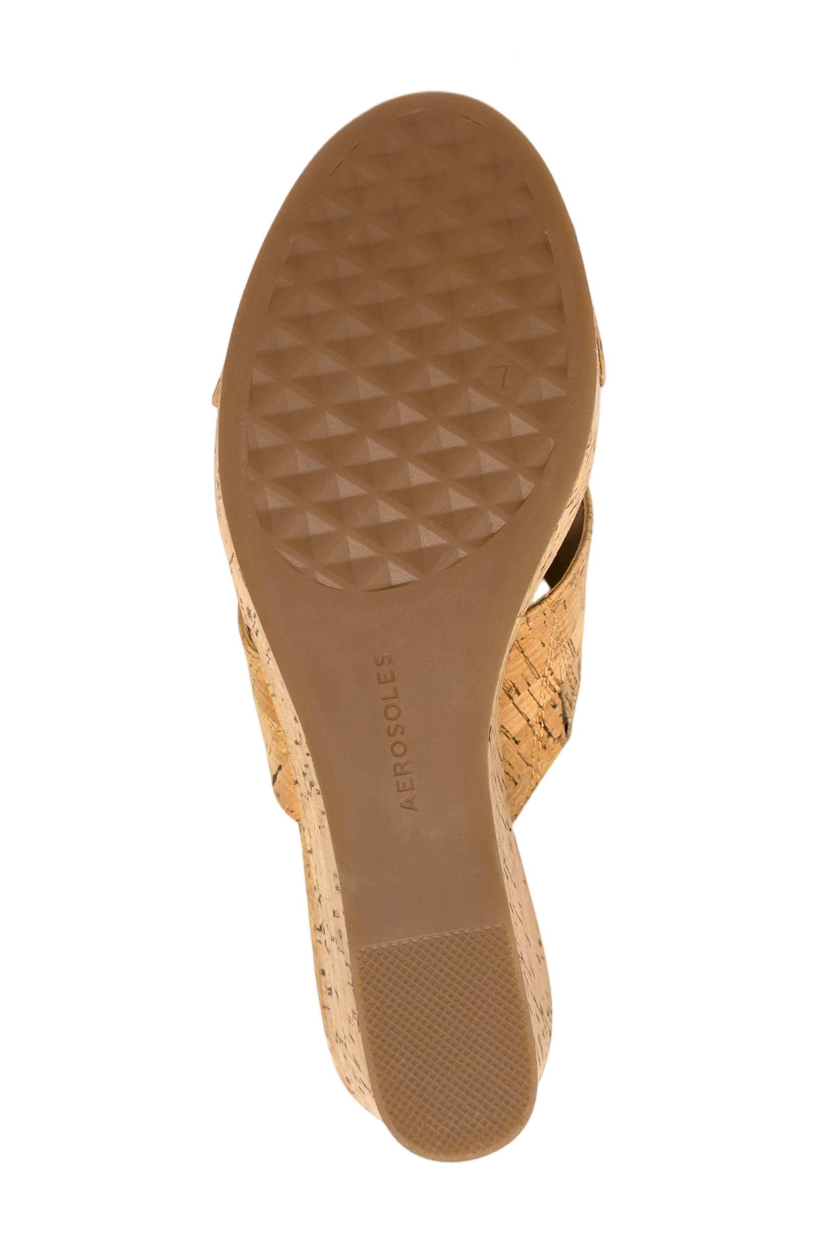 Aerosoles Cruis Platform Wedge Sandal, Alternate, color, Natural