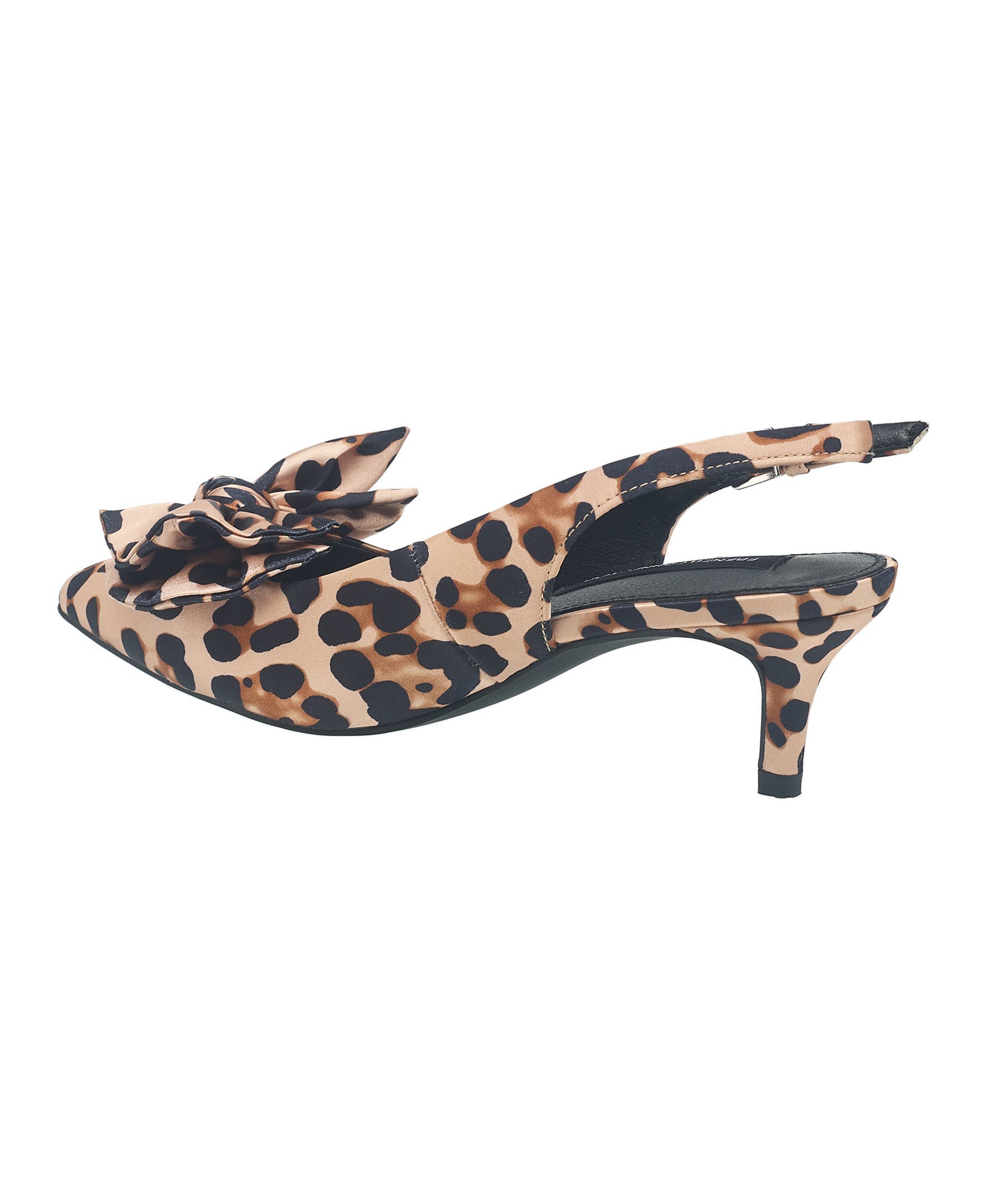 French Connection Quinnbow Slingback Kitten Heel, Alternate, color, Leopard