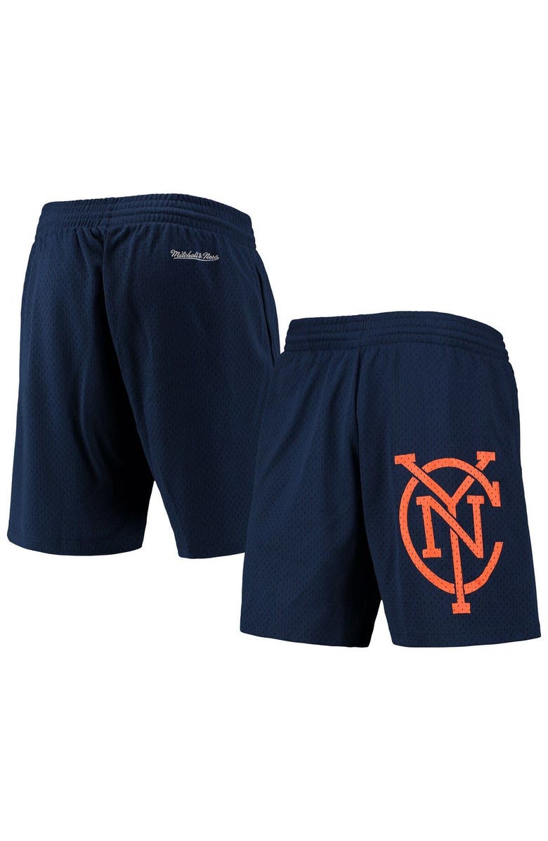 Mitchell & Ness Men's Mitchell & Ness Navy New York City FC Monogram Shorts, Main, color, Navy