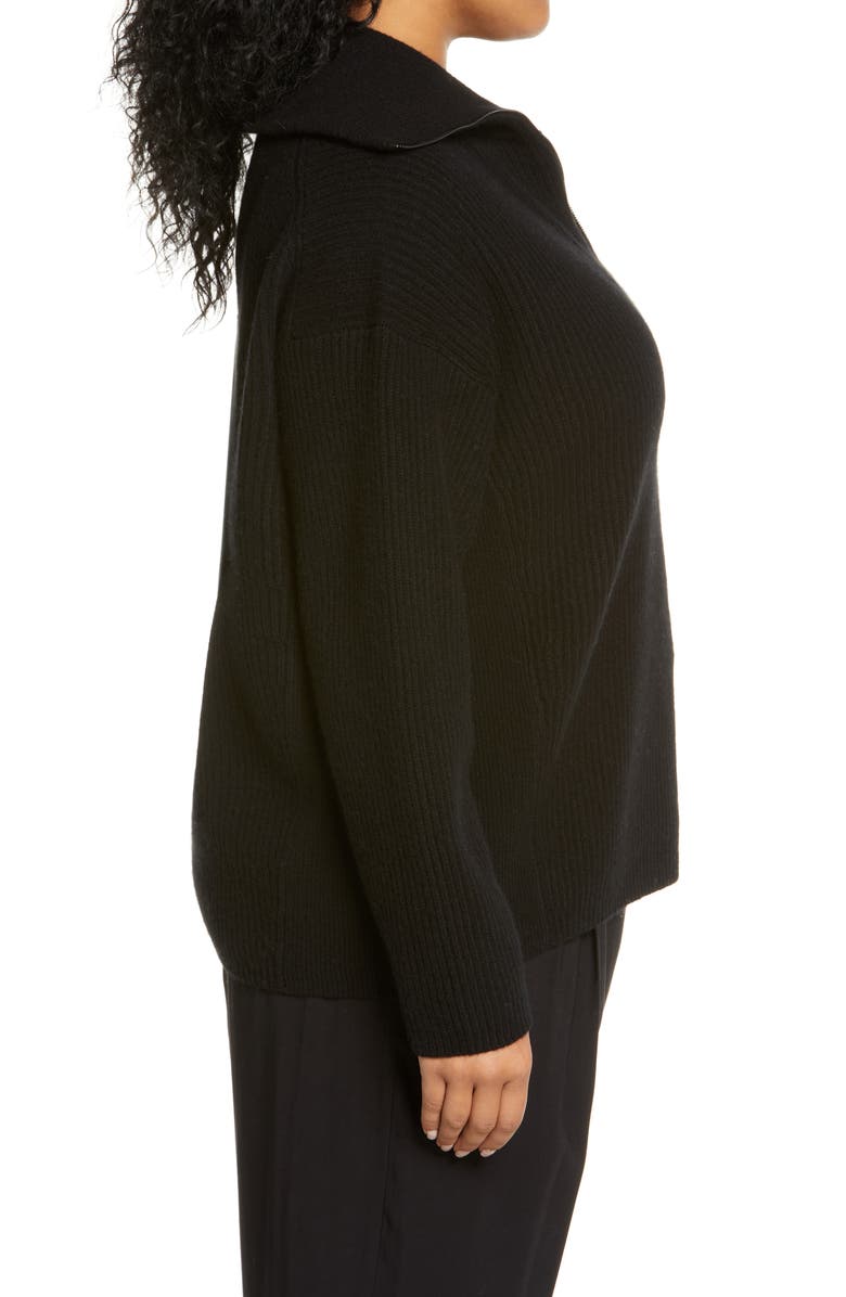 Vince Wool & Cashmere Half Zip Sweater, Alternate, color,