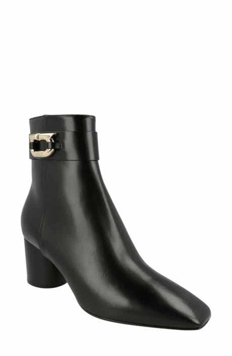 FERRAGAMO Placida Leather Bootie