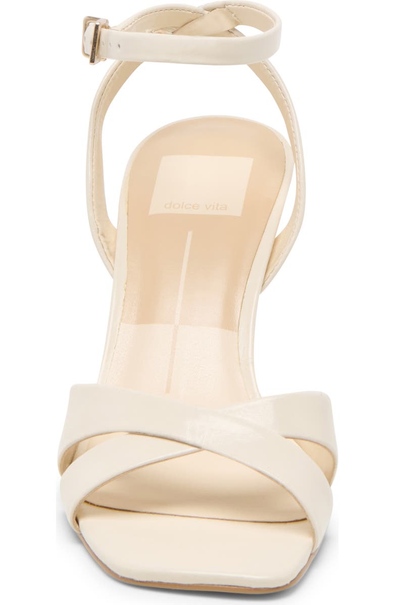 Dolce Vita Gwin Ankle Strap Sandal, Alternate, color, Off White Crinkle Patent