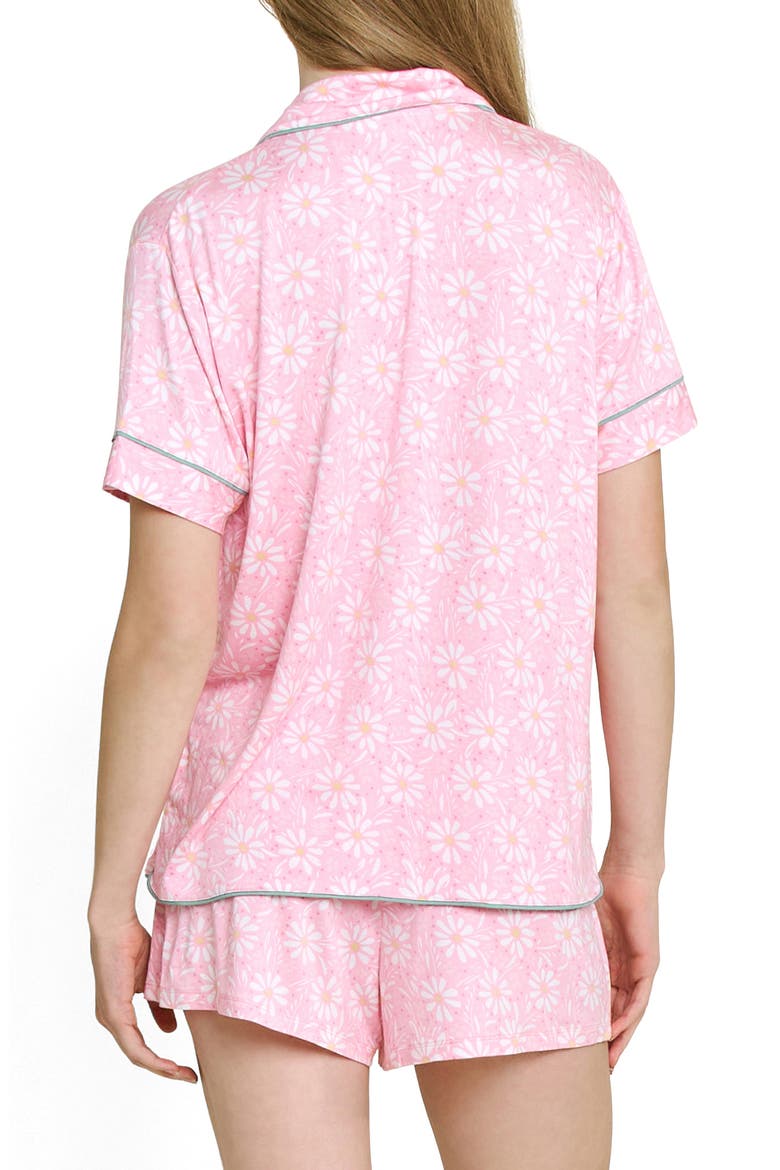 All American Shortie Pajamas, Alternate, color, WISTFUL DAISIES