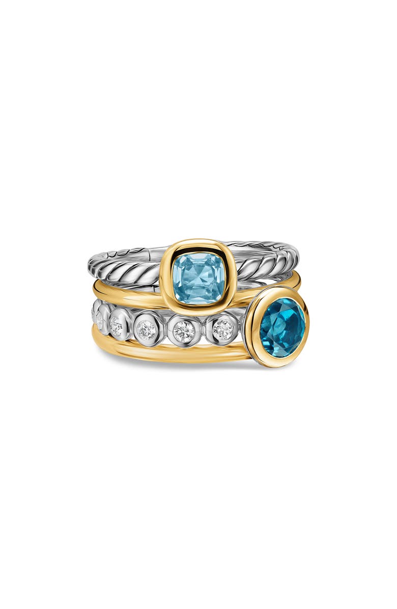 David Yurman DY Mercer<sup>®</sup> Color Stone Multirow Ring, Alternate, color, 