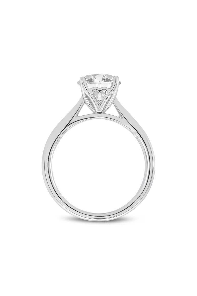 Serena 14K White Gold Round Cut Lab Grown Diamond Cathedral Engagement Ring - 2 ctw, Alternate, color, 14K White Gold