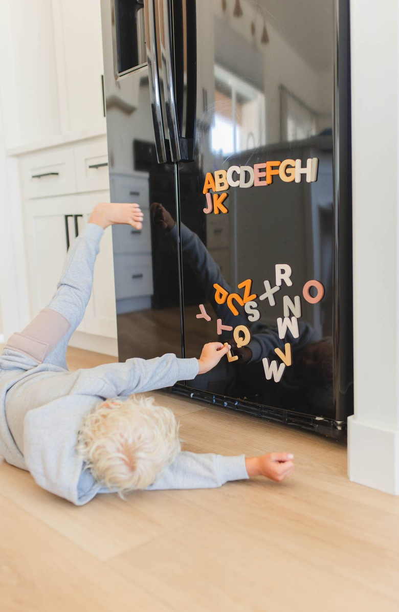 BROOKLYN NEUTRAL Alphabet Magnet Set, Alternate, color, Neutral