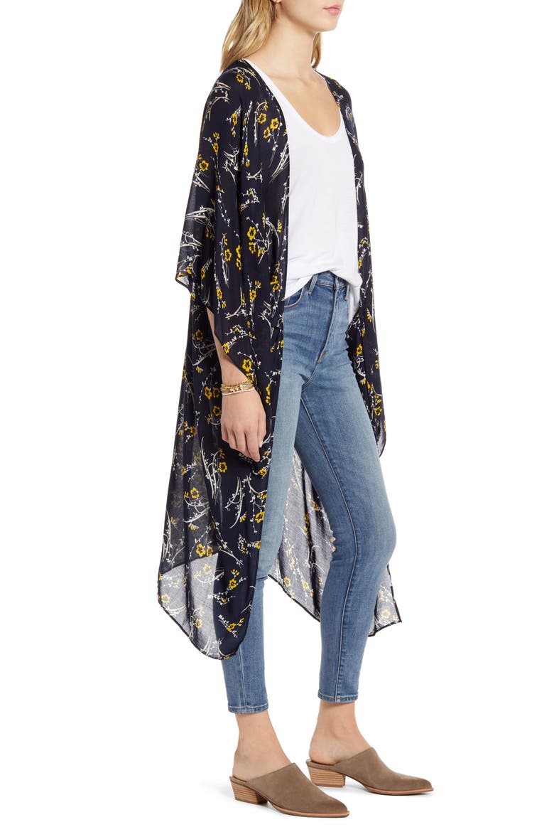 Kite Sleeve Wrap, Alternate, color, NAVY FALL FLORAL