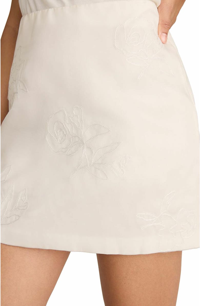 Rebecca Taylor Applique Mini Skirt, Alternate, color, Milk