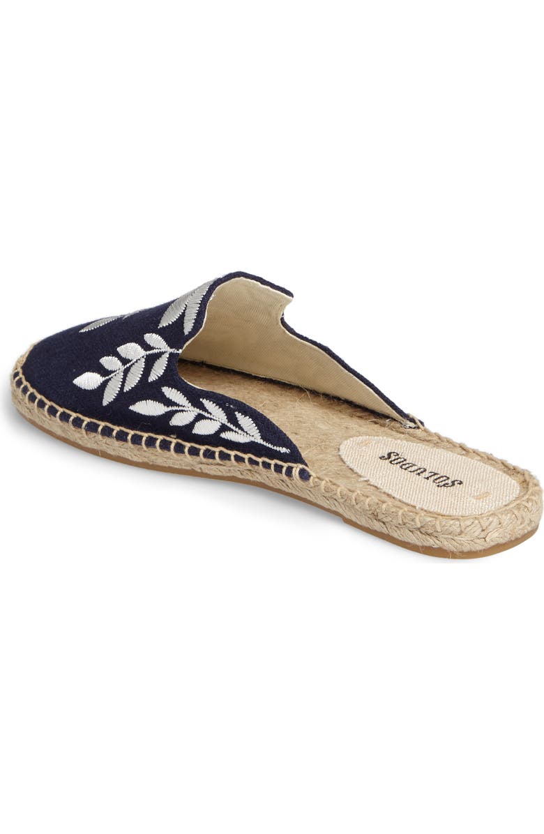 Soludos Embroidered Espadrille Mule, Alternate, color,