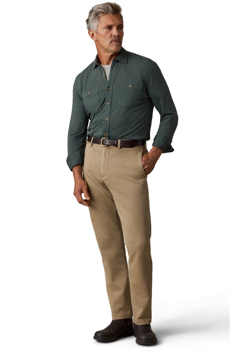 Field Knit Button-Up Shirt, Alternate, color, FOREST TRAIL