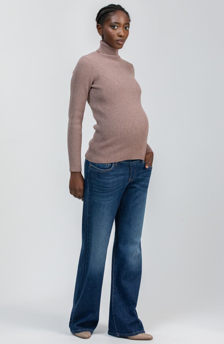 PIETRO BRUNELLI MATERNITY Relaxed Fit Maternity Jeans, Alternate, color, Blue Dublin