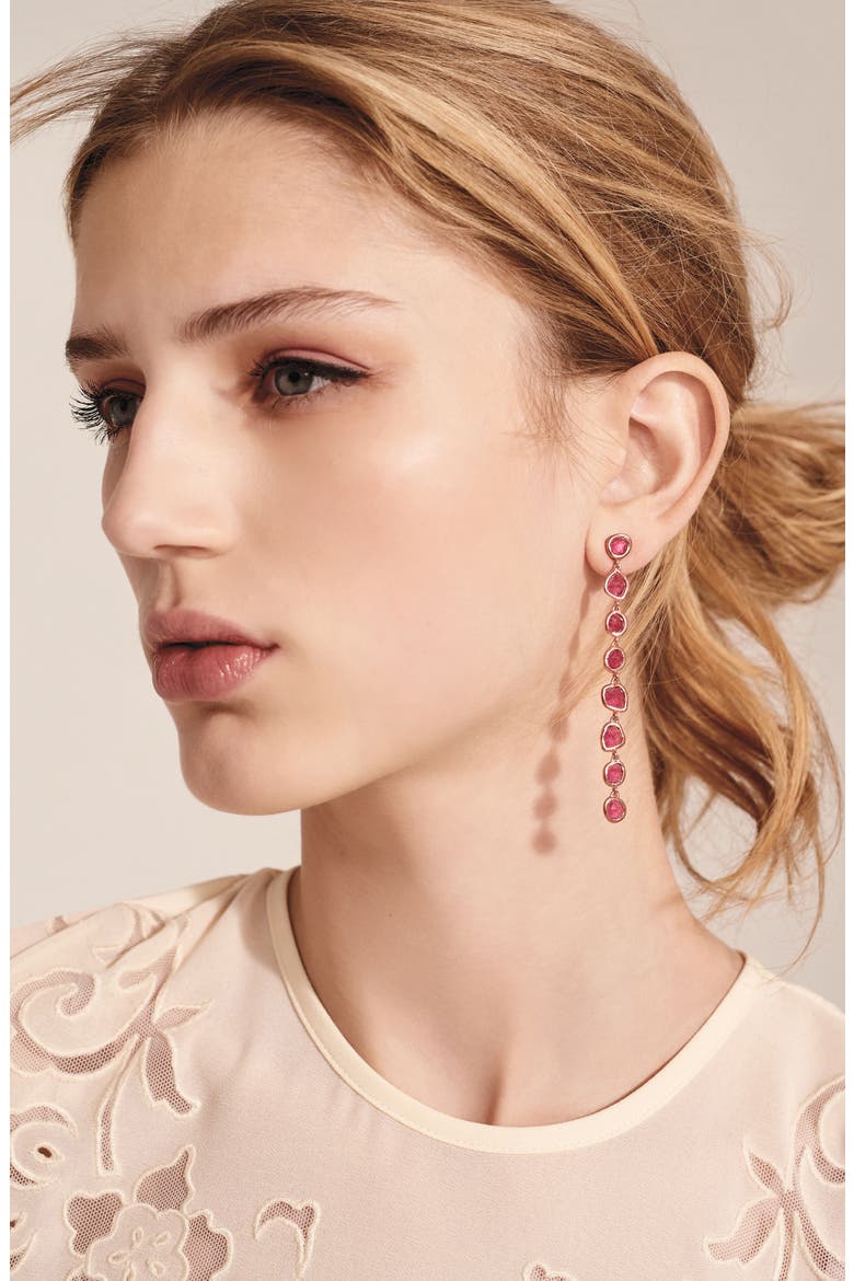 Siren Mini Nugget Earrings, Alternate, color, SILVER/ BLUE LACE AGATE