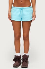 EDIKTED Cutie Cutoff Drawstring Shorts