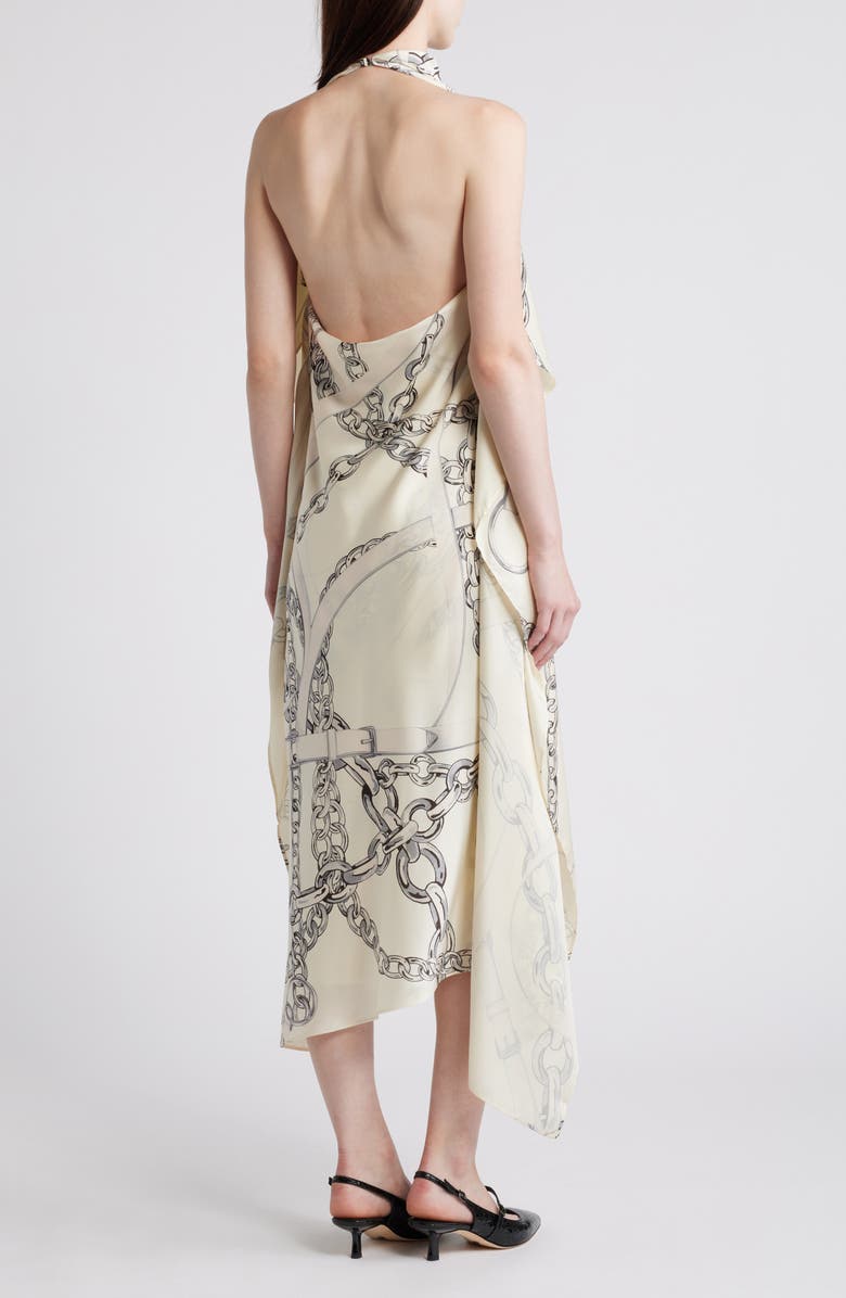 COS Chain Print Satin Dress, Alternate, color, 