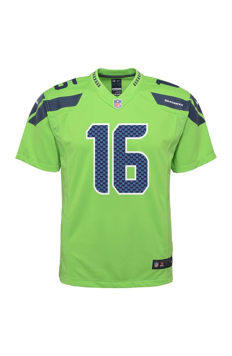 Nike Youth Nike Tyler Lockett Neon Green Seattle Seahawks Game Jersey, Alternate, color, 