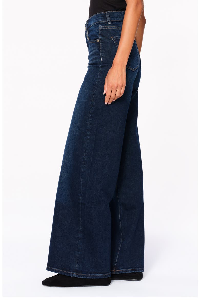 Hepburn High Waist Wide Leg Jeans, Alternate, color, MEDITERRANEAN