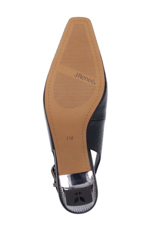 J. Reneé Hadyn Lizard Embossed Slingback Pump