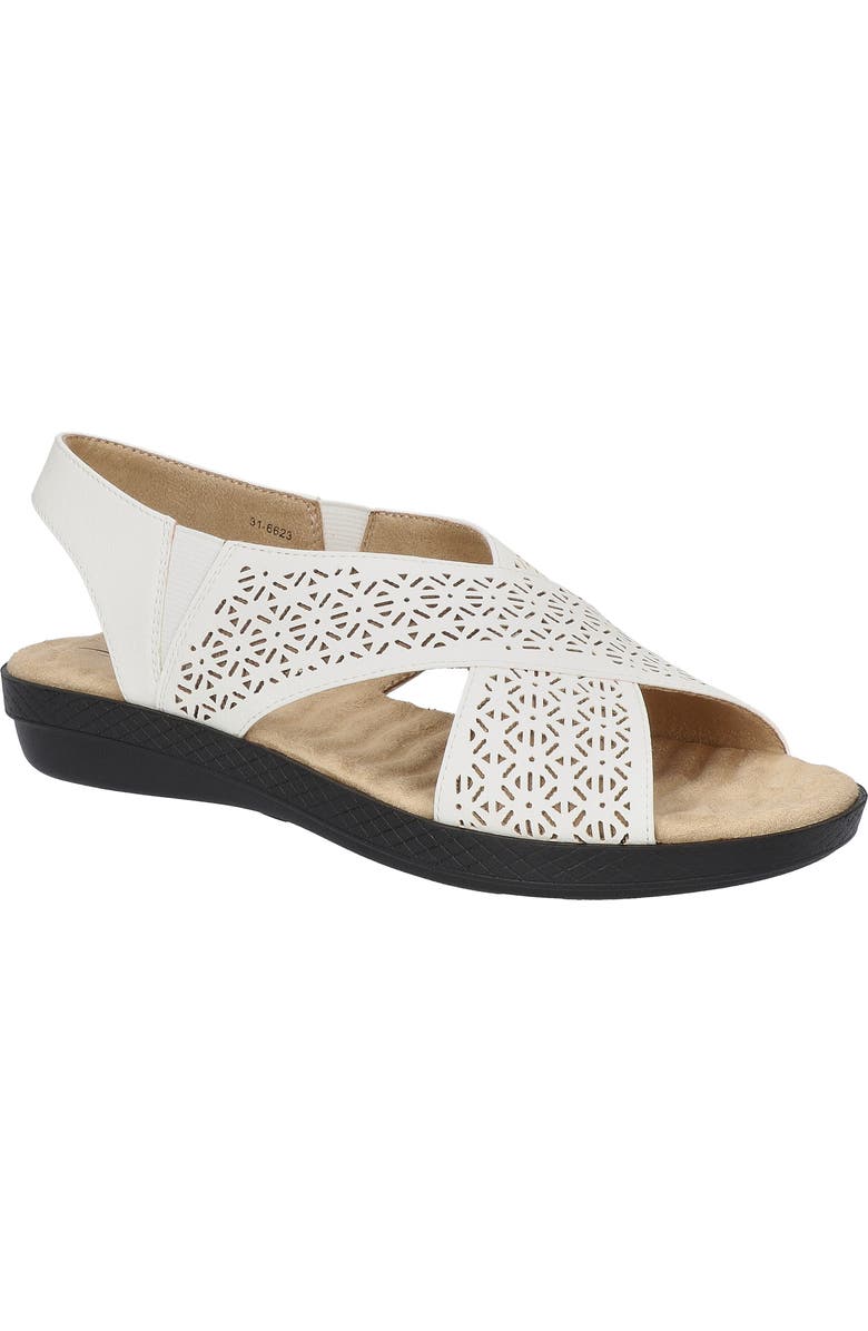 EASY STREET Claudia Slingback Sandal, Main, color, White