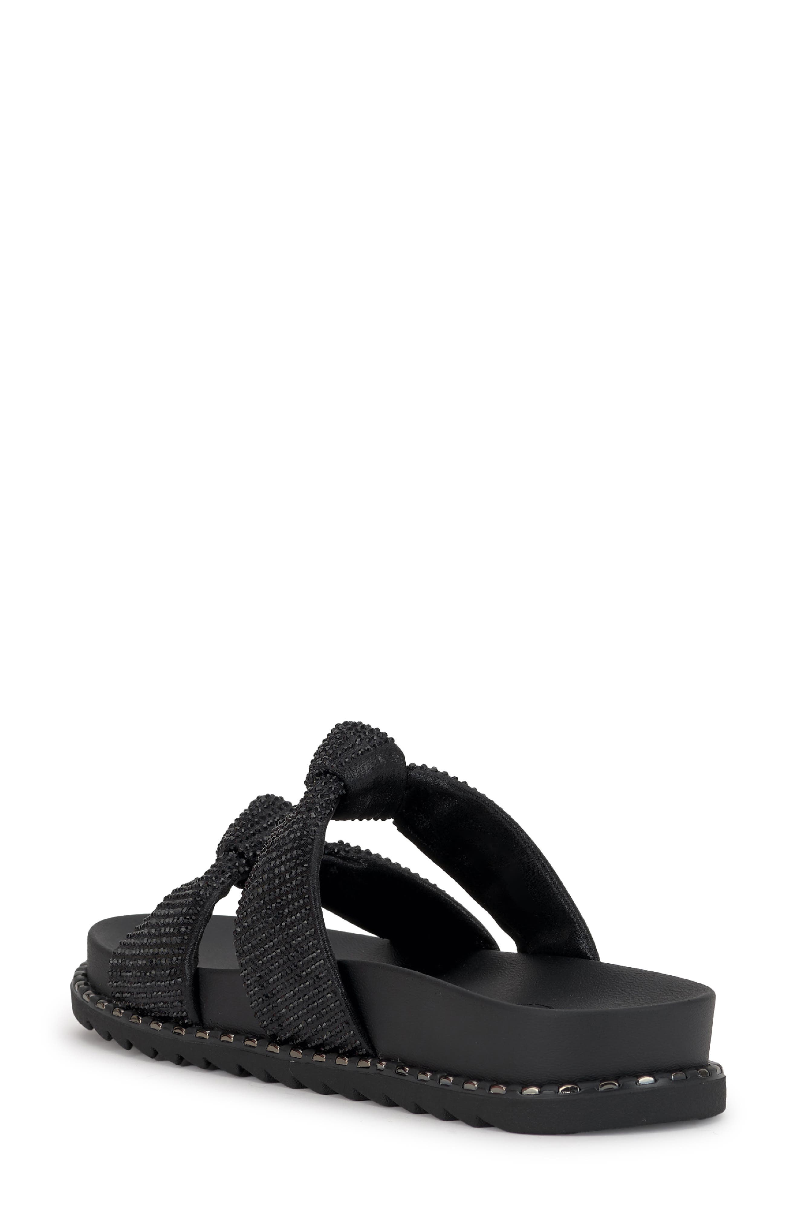 Jessica Simpson Caralyna Platform Slide Sandal, Alternate, color, Black/ Black