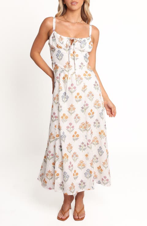 Lorelei Floral Embroidered Maxi Sundress