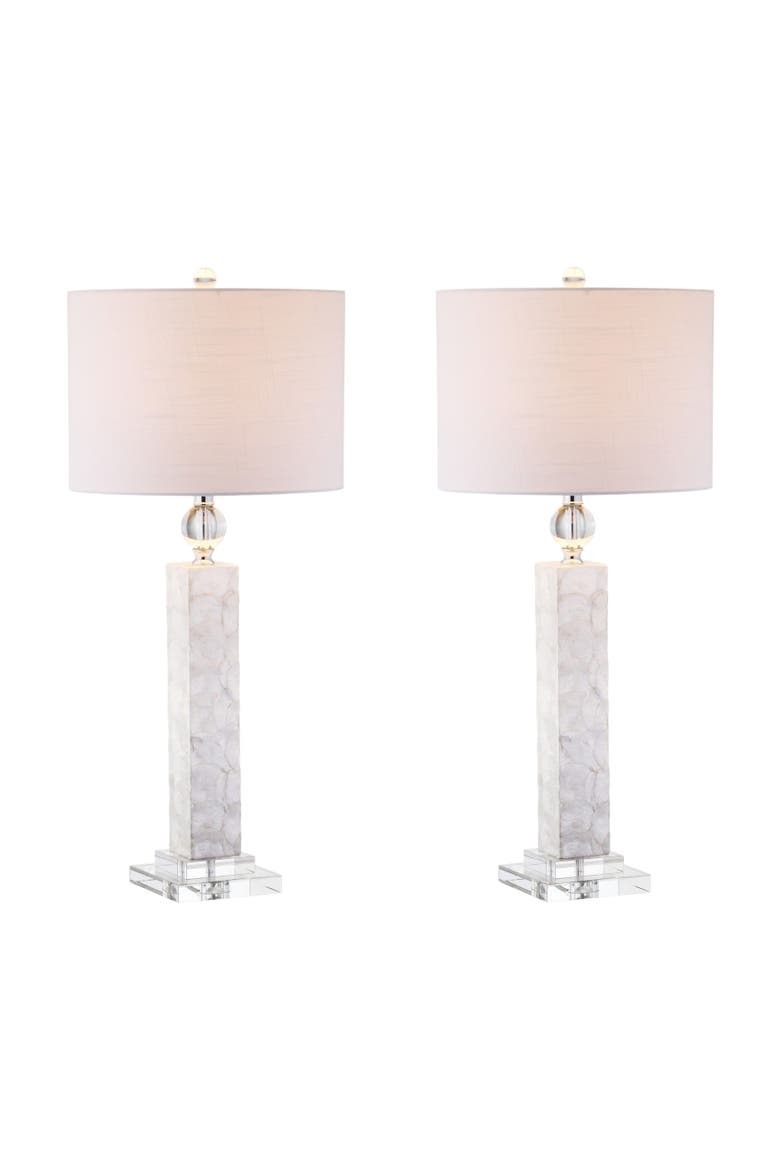 Bailey 32" LED Seashell Table Lamp, White, Main, color, White