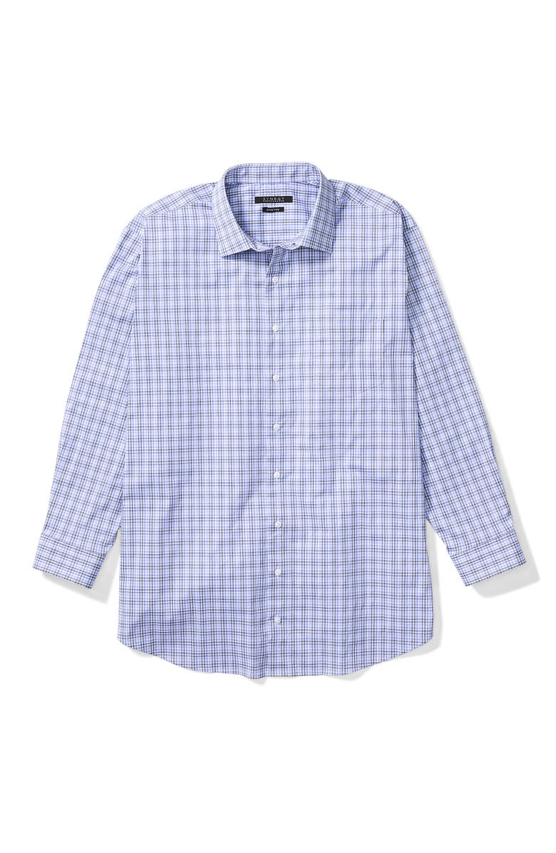 Synrgy by DXL Check Patterned Dress Shirt, Alternate, color, Blue