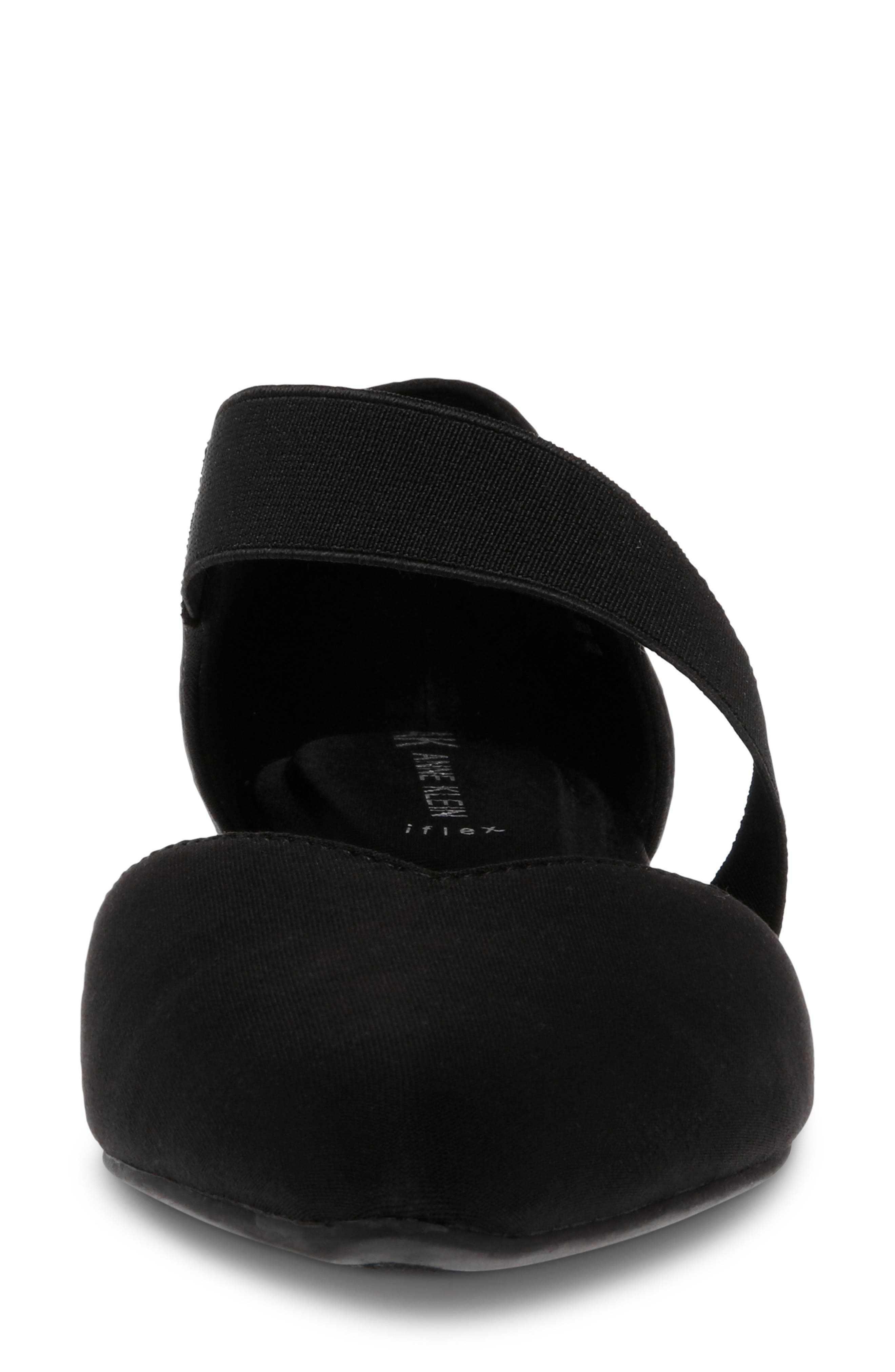 Anne Klein Ostara Almond Toe Flat, Alternate, color, 