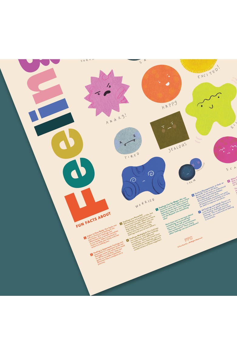 Fun Facts About Feelings Giclée Print, Alternate, color, Multi