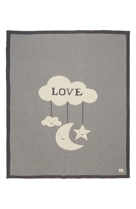 Moon Love Organic Cotton Baby Blanket