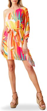 FLYING TOMATO One Shoulder Shift Dress
