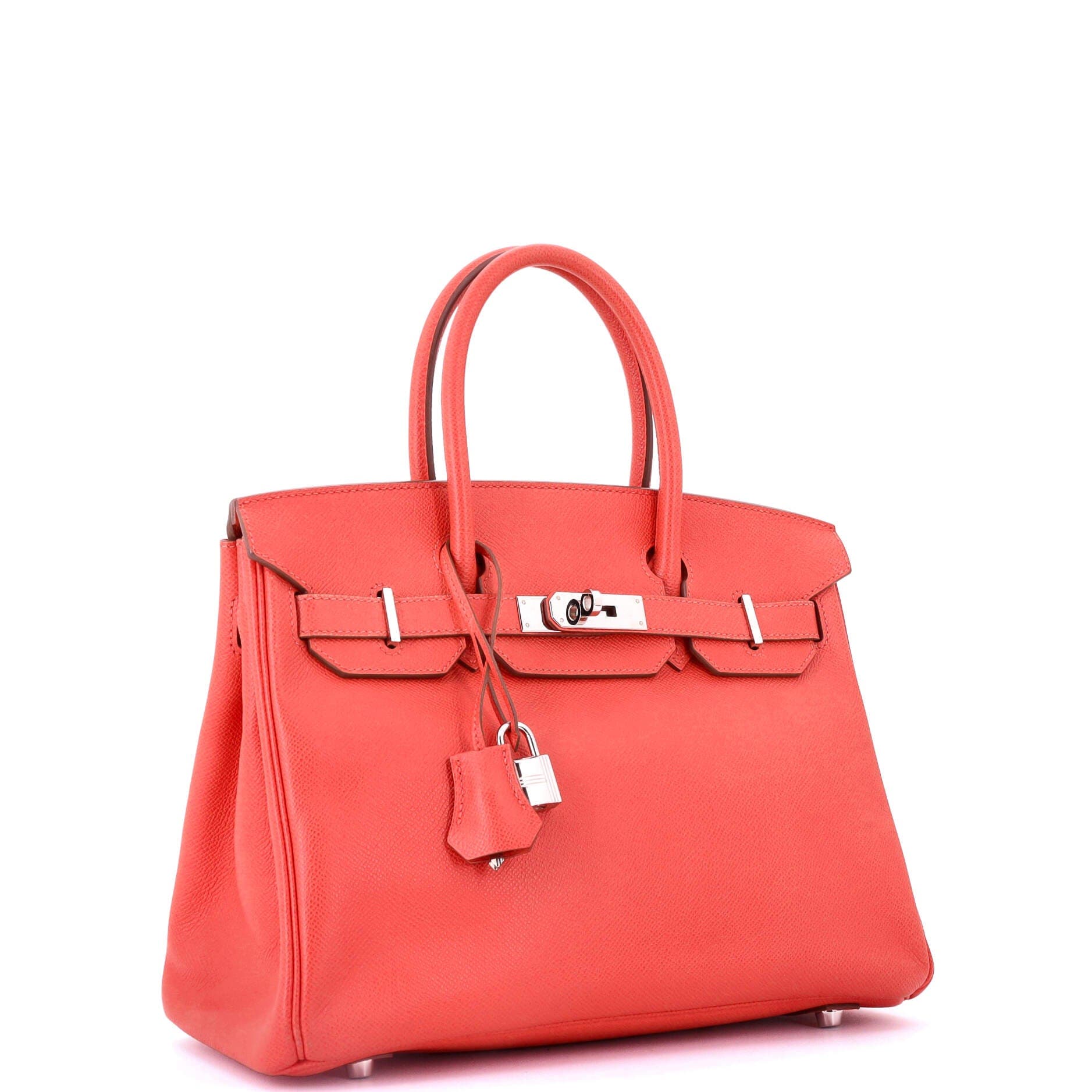 Pre-Owned Hermes Birkin Handbag Pink Epsom with Palladium Hardware 30, Alternate, color, Rose Jaipur