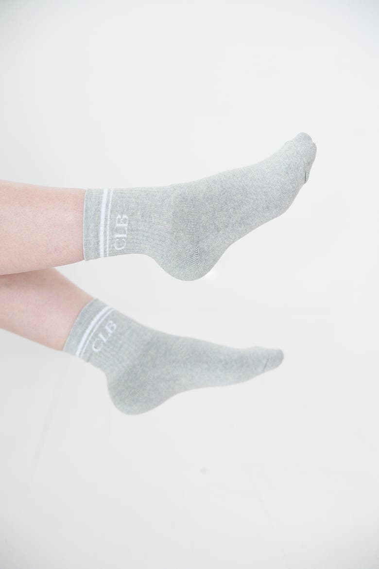 Half Crew Socks - Foot Soldier Mom Cushioned Comfort for All-Day Support - Cream, Alternate, color, Gray