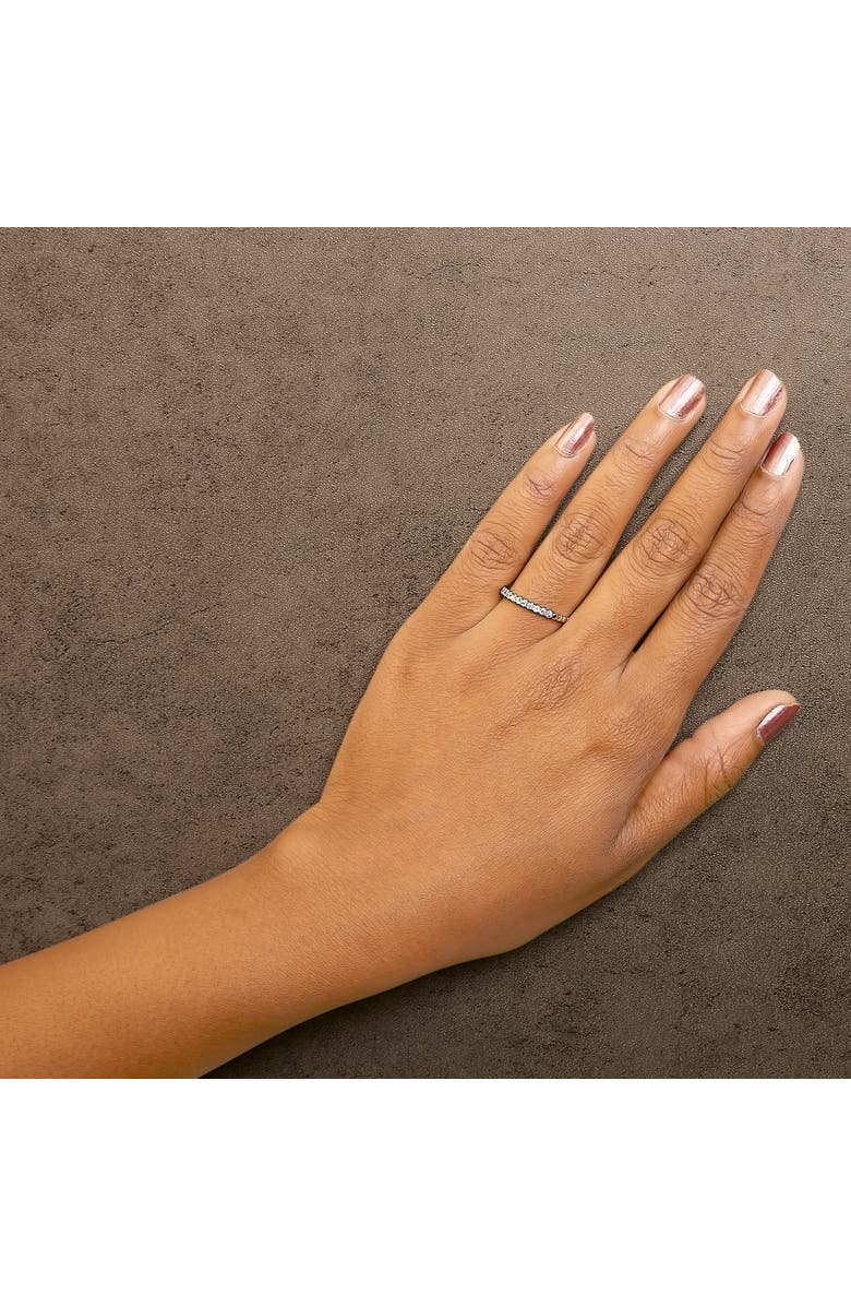 Haus of Brilliance 14K Gold 1/4 Cttw Round Diamond Prong Set Wedding Band, Alternate, color, White