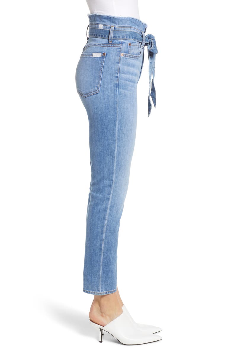 7 For All Mankind <sup>®</sup> Paperbag Waist Jeans, Alternate, color, 