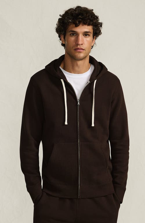 Lands' End Serious Sweats Full Zip Hoodie In Brown