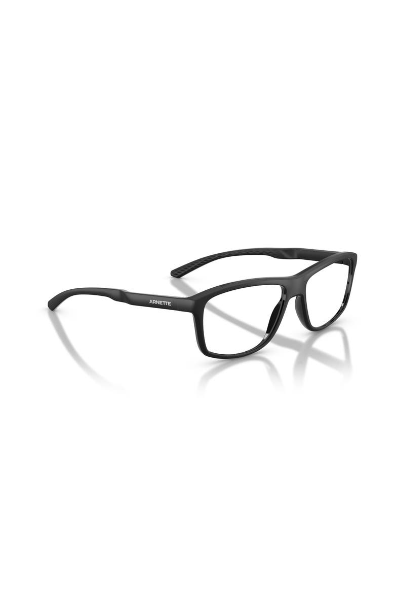 ARNETTE 57mm Rectangle optical glasses, Alternate, color, Black