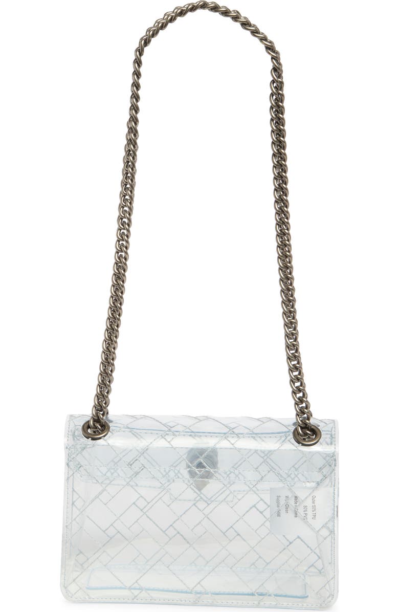 Kurt Geiger London Mini Kensington Vinyl Convertible Clear Crossbody Bag, Alternate, color, Clear