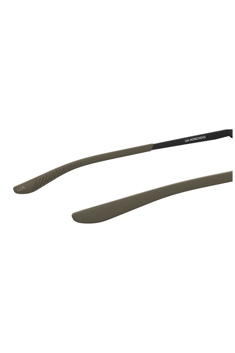 Honcho 60mm Aviator Sunglasses, Alternate, color, MATTE BLACK GREEN