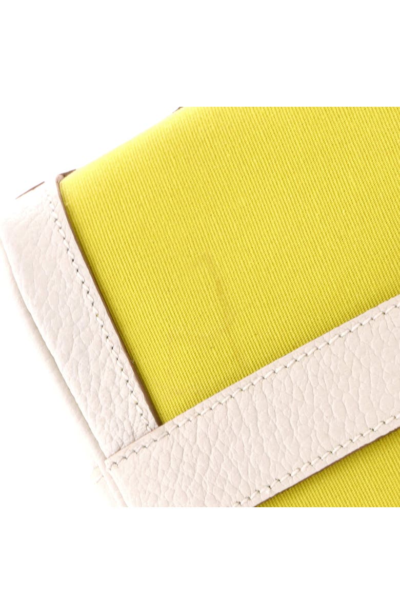 Pre-Owned Hermes Garden File Tote Toile and Leather 28, Alternate, color, Lime