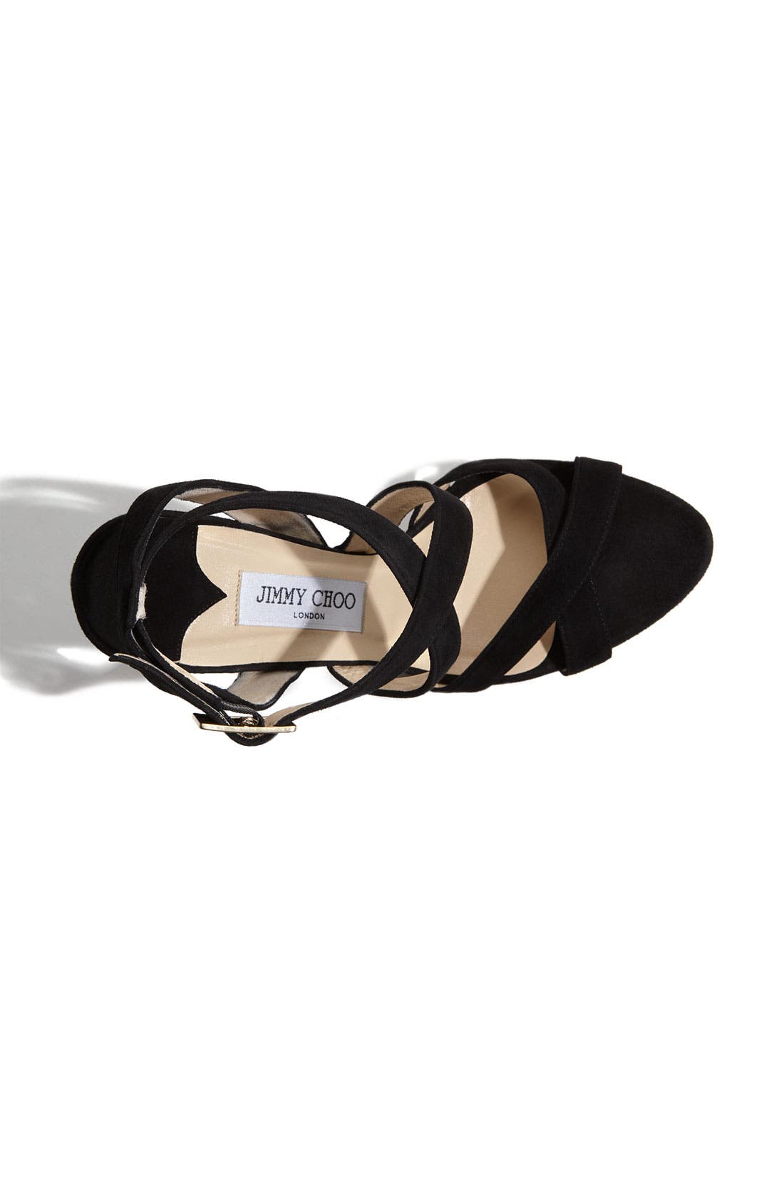 'Vamp' Sandal, Alternate, color, BLACK SUEDE