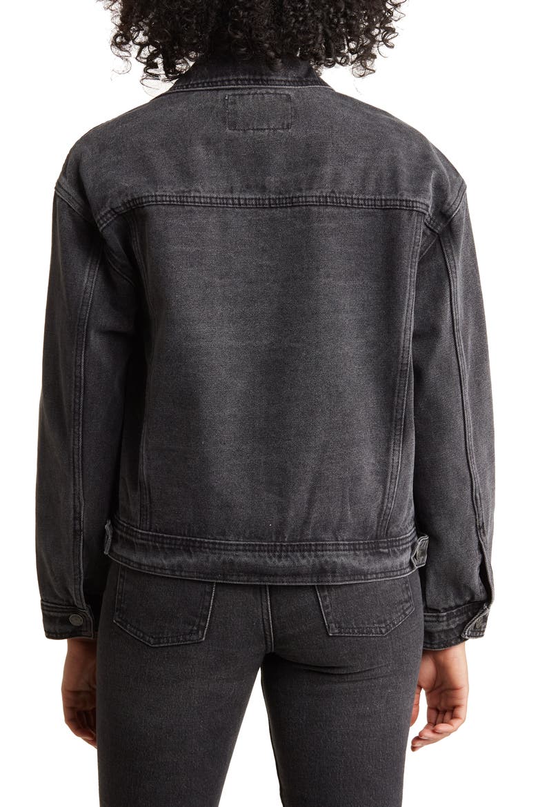 Shawna Denim Jacket, Alternate, color, BLACK WASH