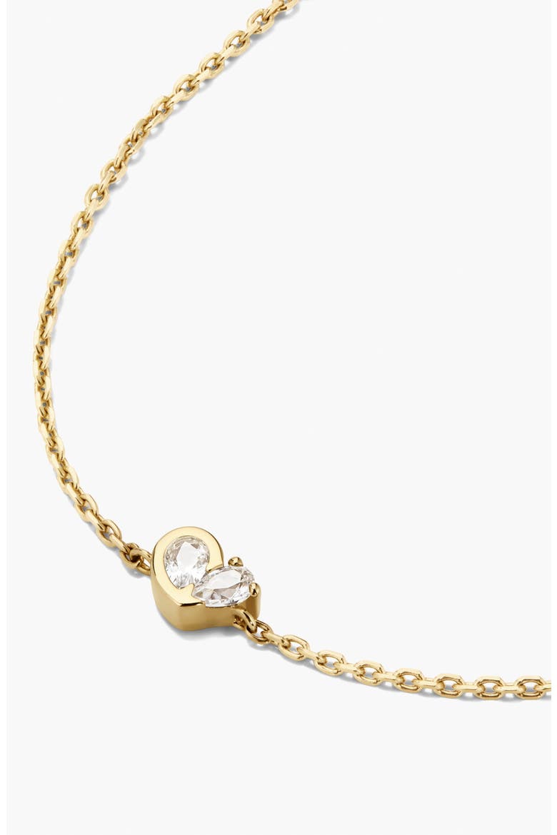 Two of Hearts Bracelet, Alternate, color, Gold