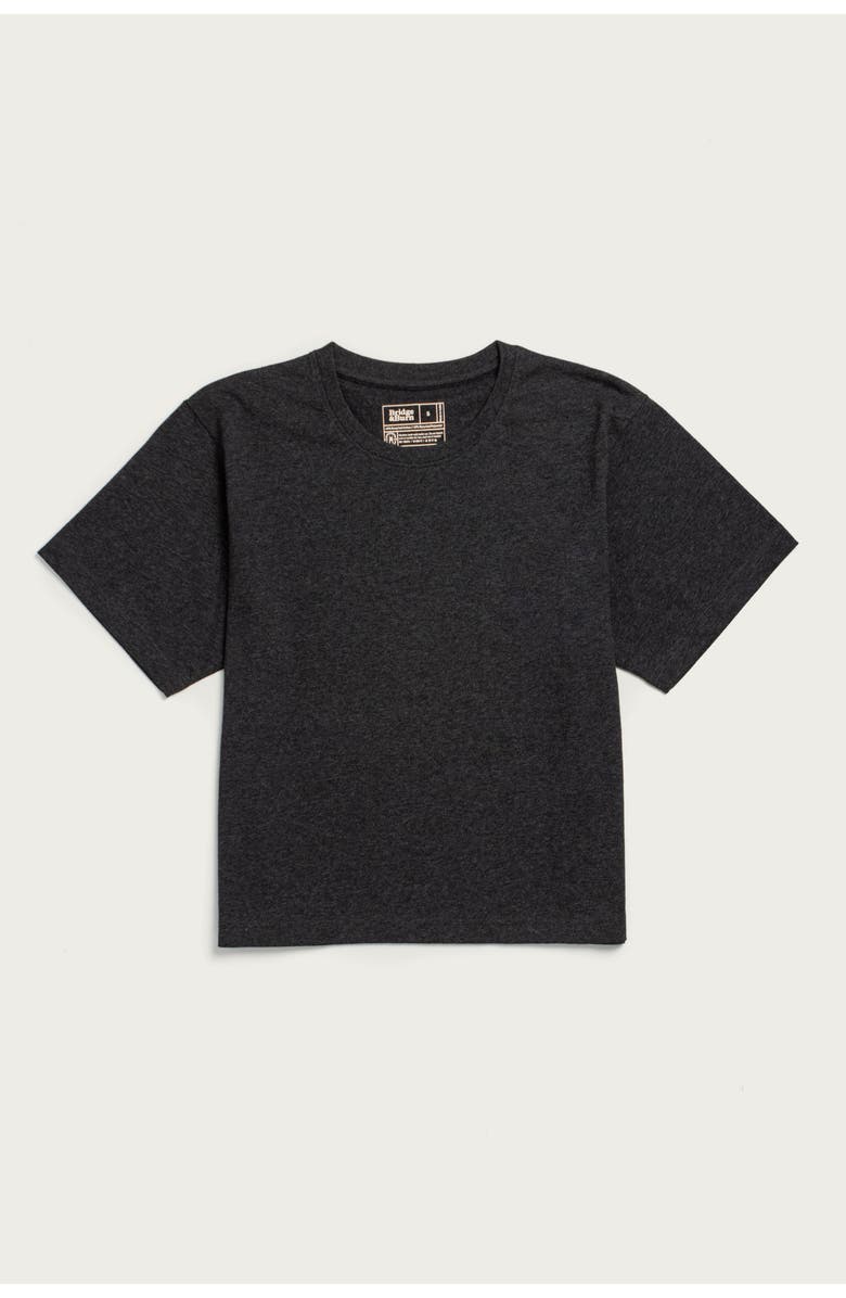 Bridge & Burn Recycled Boxy Tee, Main, color, Charcoal Heather