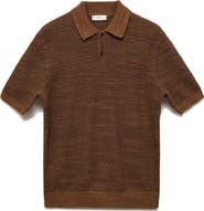 MANGO Structured Knit Polo
