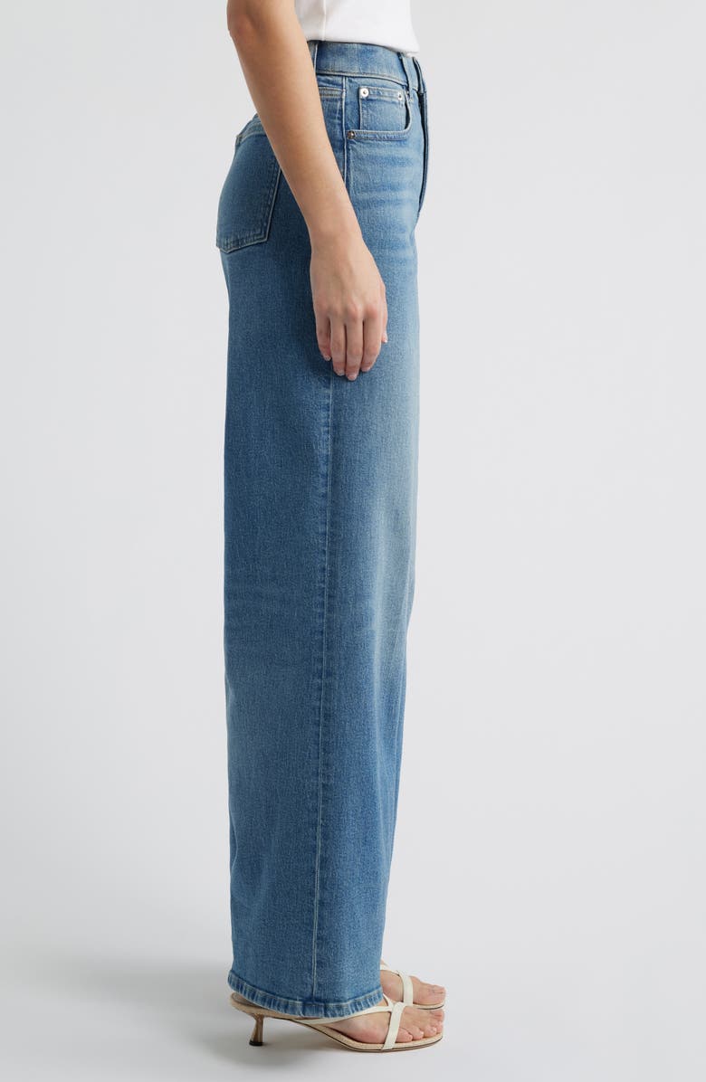 SPANX<sup>®</sup> SPANXshape<sup>™</sup> Authentic 360 High Waist Wide Leg Jeans, Alternate, color, Wilmington Wash