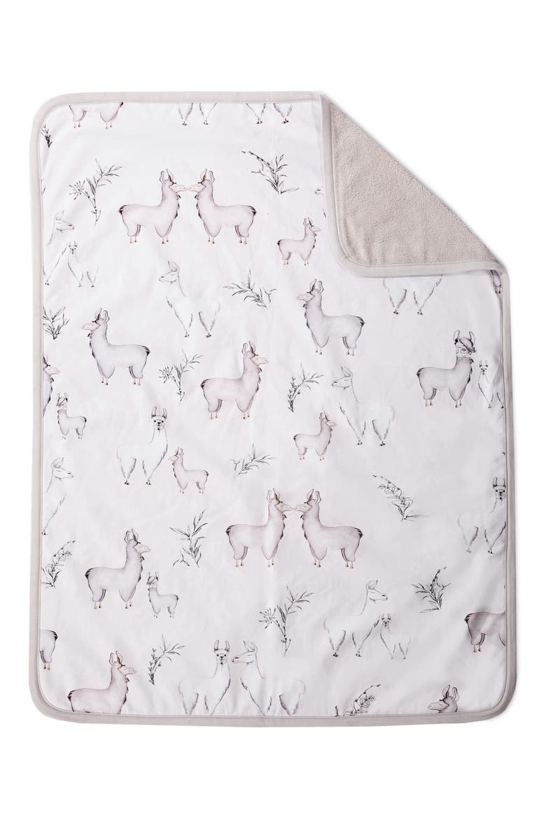 Jersey Cuddle Blanket, Alternate, color, LLAMA