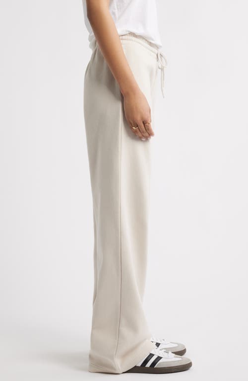 Bp. Wide Leg Fleece Pants In White