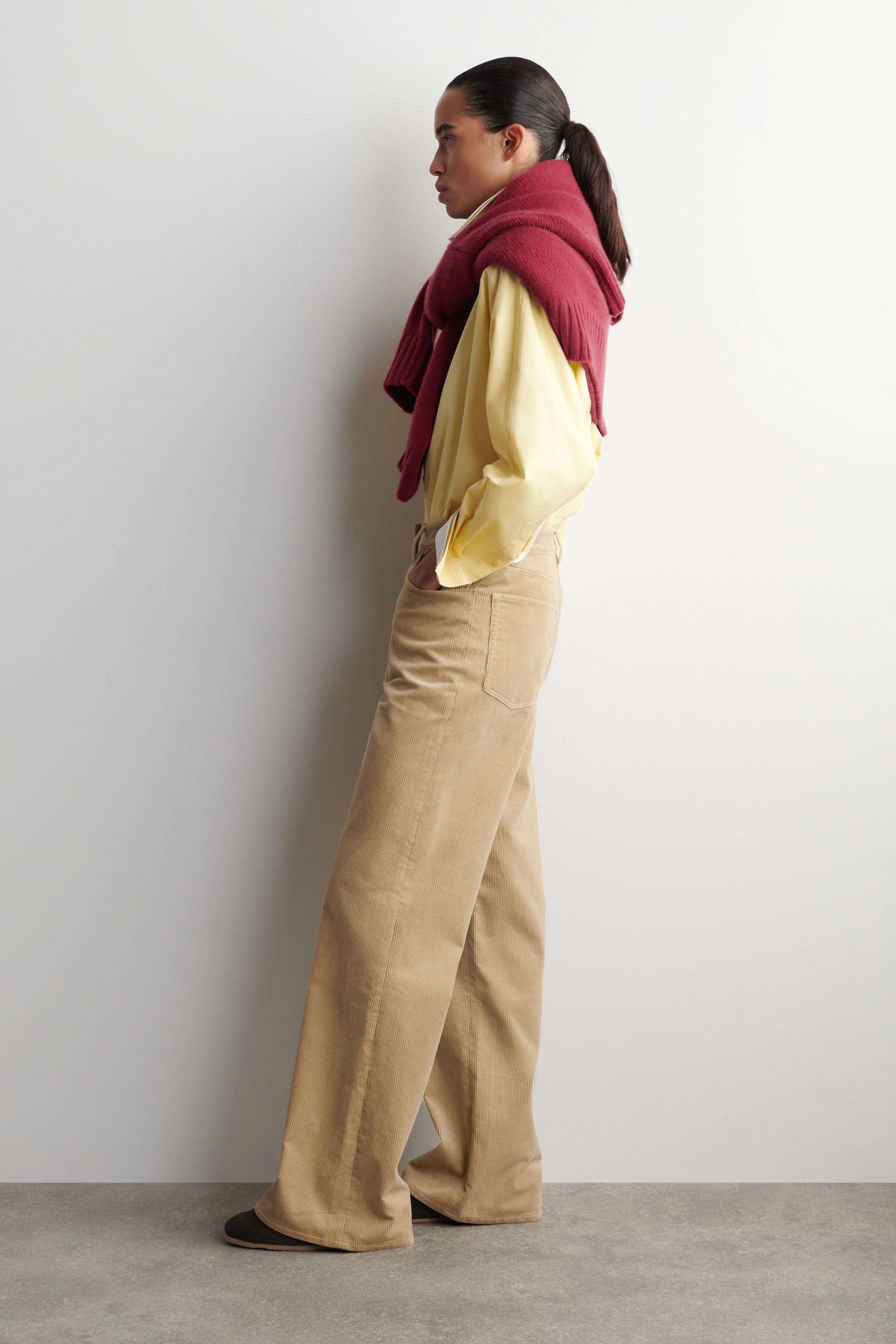 Corduroy Straight-Leg Pants - image 2